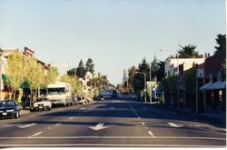 Sebastopol, California, looking north on South Main Street, about 2000