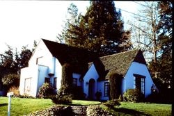 1929 Tudor Revival house at 7245 Palm Avenue, Sebastopol, California, 1976