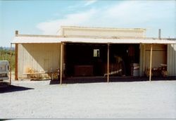 Don and Marcia Hallberg's fruit stand at 2401 Gravenstein Highway North, Sebastopol, California, 1975