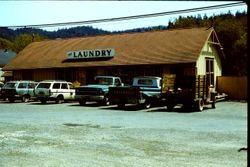 Laundry store in Duncans Mills, April 1983