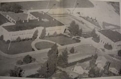 Aerial view of Analy High School, 1953