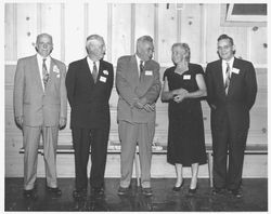 Analy Union High School reunion classes of 1910 and 1911 in probably, about 1950