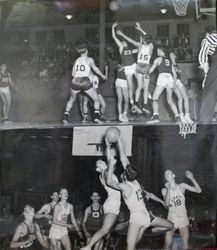 Analy High School Tigers basketball 1948--Analy vs San Rafael and Analy vs Petaluma
