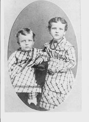 Mary and David Crow, children of James Rancon Crow and Elizabeth Ann (n. Gilliam) Crow