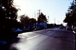Shops and merchants on Healdsburg Avenue looking west, 1970s
