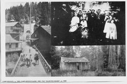 Three Camp Meeker pictures taken from Occidental Centennial Calendar