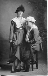 Studio portrait of Ida Ramas and Josie Ramas, about 1910s