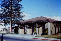 Sebastopol Fire Station at the corner of Bodega Avenue and Jewell Street, about 1975