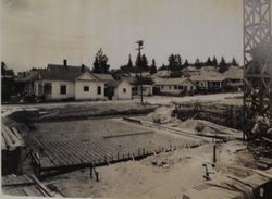 Rebar laid for the foundation of the new Sebastopol Post Office, 1935