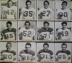 Analy High School football team individual photos, fall 1951