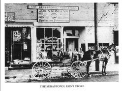 Joseph Naumann Sebastopol Paint Store, about 1900