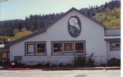 Blue Heron Inn building in Duncans Mills, California, about 1983