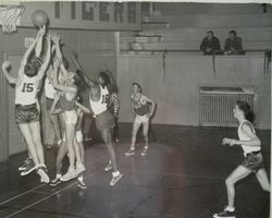 Analy High School Tigers basketball 1952--home game at Analy with Tamalpais on Friday, January 11, 1952