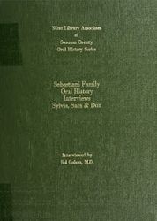 Sebastiani family : Sylvia, Sam & Don — Calisphere