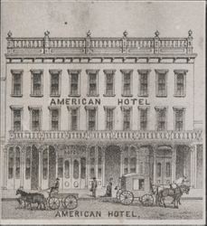 American Hotel, Petaluma, California, 1877