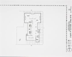 Proposed first floor plan for Central Santa Rosa Library, March 1963