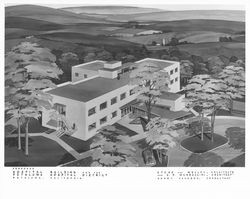 Proposed hospital building for the Petaluma Hospital District, Petaluma, California