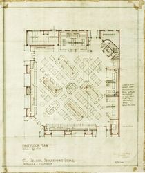 First floor plan, the Leader Department Store, Petaluma, California, 9/20/40