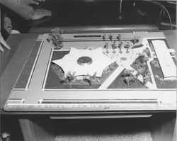 Architects' model for the proposed library, City of Petaluma ...