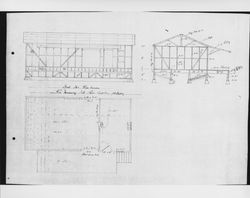 Architectural drawing of a warehouse for Mercury Oil Company, Santa Rosa, California, prepared by J. C. Lindsay, about 1920