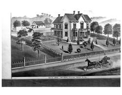 Residence of John Fritsch, Petaluma, California, 1877