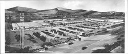 Architectural drawing for Washington Square Shopping Center, Petaluma, California, 1963