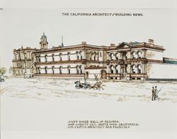 Architectural drawing of Santa Rosa Court House, Santa Rosa, California, March 5, 1905