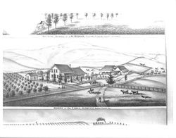 Residence of William P. Hall, Bloomfield, California, 1877