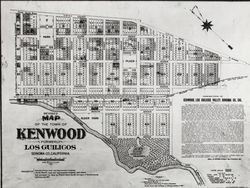 Revised map of the town of Kenwood formerly Los Guilicos, Sonoma Co., California