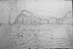 Map of St. Louis, California, 1863