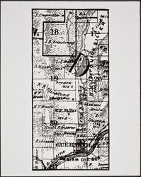 Map of property owners of area outside Guerneville, California, 1877