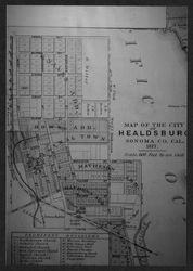 Map of the City of Healdsburg, Sonoma Co., California