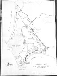 Composite map plan for Bodega Bay development, California, 1963