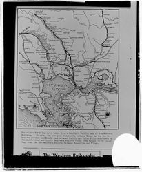 Map of the North Bay area taken from a Southern Pacific map of its Western Division