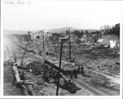 Loading railroad cars with rubble