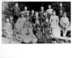 Students at Meeker School, Occidental, California, 1887 or 1888