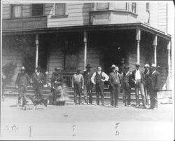 People in front of the Altamont Hotel