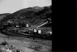 View of Southern Pacific mainline at Truckee River Canyon