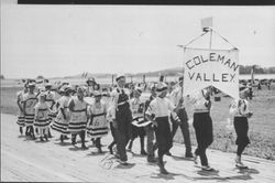 Coleman Valley students in a parade at Cotati Racetrack