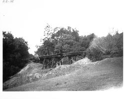 Trestle and right of way near Streetens Mill