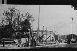 Temporary telephone facility, Santa Rosa, California, 1906