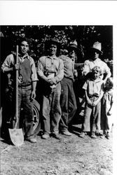 Well digging crew at Lapham Ranch