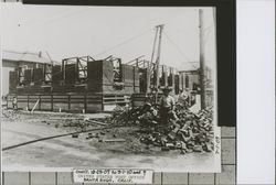 Brick work for the first story of the new Post Office, Santa Rosa, California, Jul. 1, 1909