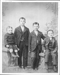 Portrait of four boys