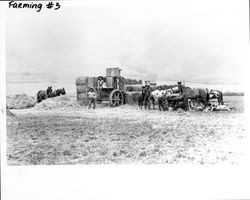 Petaluma hay press and crew, Santa Rosa, California, about 1920?