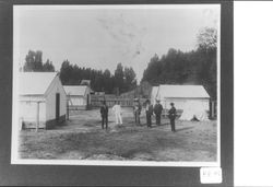 Construction camp of the California Northwestern Railroad, Ukiah, California, 1896?