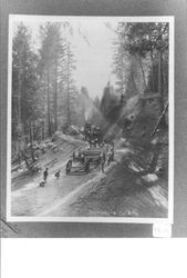 Laying track for California Northwest Railroad, Ukiah, California, 1896