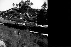 Helper engine west bound towards Roseville, Yuba Gap, California, 1940