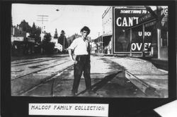 Mickey Maloof in downtown Guerneville