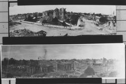 Panorama of the earthquake ruins of Santa Rosa